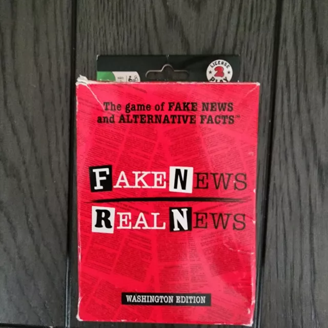 FAKE NEWS REAL NEWS CARD GAME Washington DC Edition PRESIDENT TRUMP