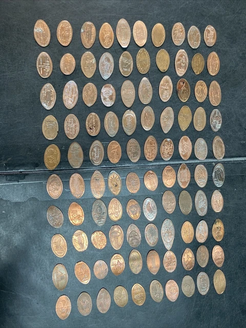 100 Elongated Coins - Lot 252