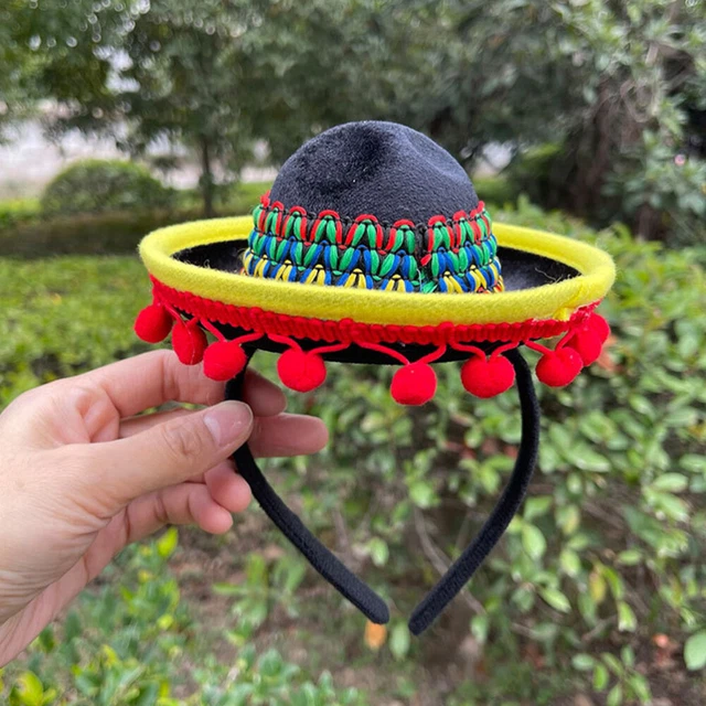 Chapeau de fête mexicain décoratif thème mexicain Décoration du chapeau de 2