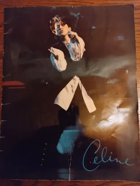 Celine Dion Colour of My Love tour programme original 24Pges Olympia 1993 signé