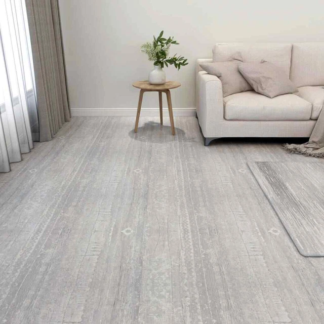 Listoni per Pavimenti Autoadesivi 55 pz in PVC 5,11 m? Grigi