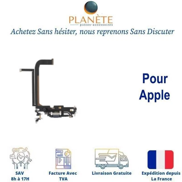 Connecteur De Charge Argenté Pour IPhone 13 Pro - Marque ReLife
