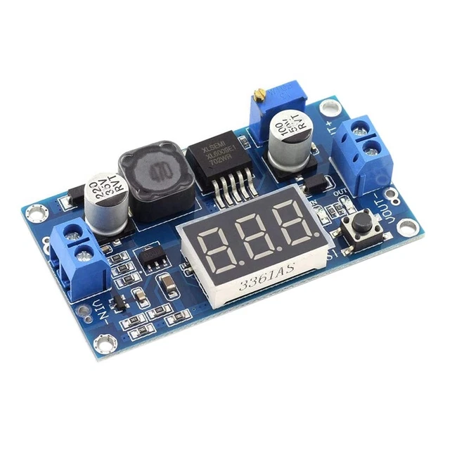 Max Bootex Module XL6009 BOOSTER MODULE with Voltmeter DC-DC 3V-32V to 5V-35V 4A (Max ...