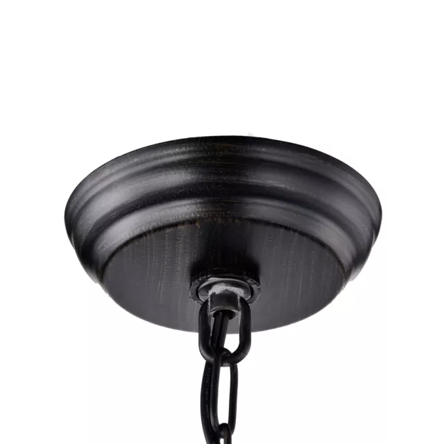 Argo 3-Light Black Semi-Flush Mount Black Finish 3