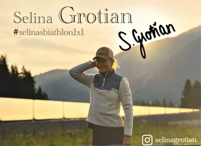 Autogramm Selina GROTIAN BIATHLON Junioren Welt- und Europameisterin 2022 xyz