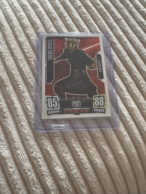 Star Wars Force Attax Serie 2 Einzelkarte 208 – Savage Opress Sith, Sammelkarte Deutsch