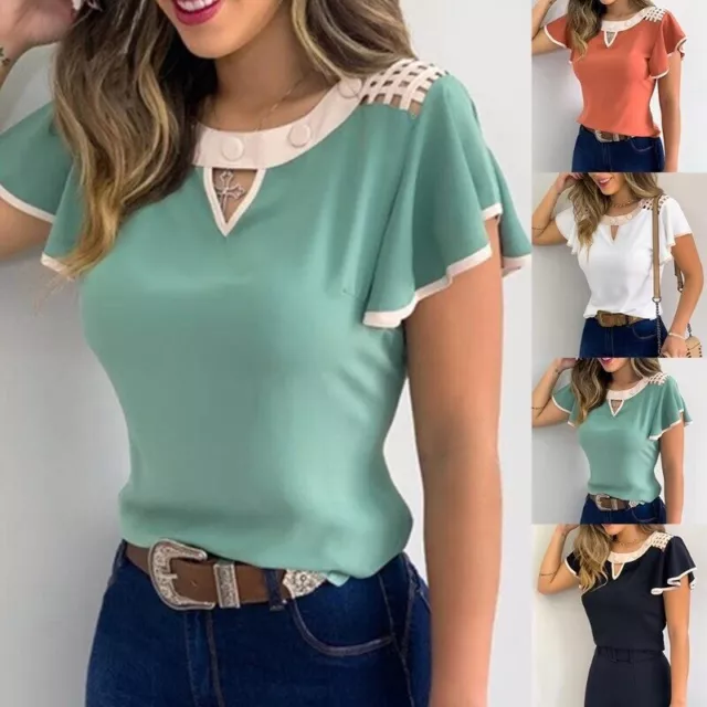 Elegante Informal Manga Blusas De Mujer Camisas Moda Blusa Nueva Camisa Top