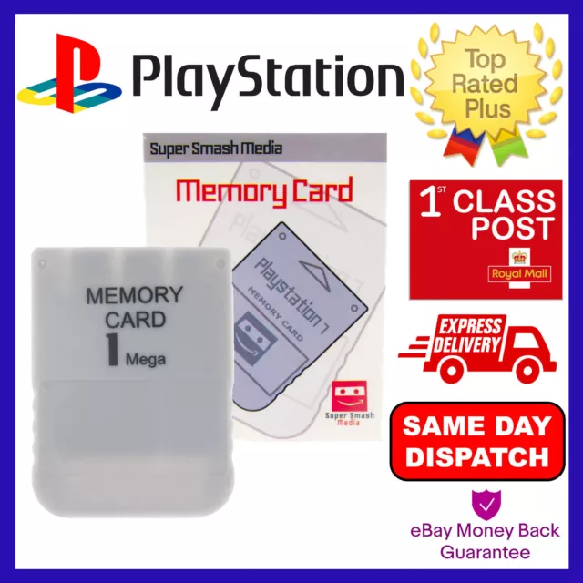 1Mb Memory Card For Sony Playstation 1 Ps1 Psx 15 Blocks - New