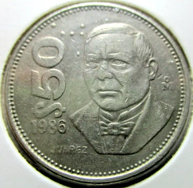 1986  Mexico 50 Pesos - # 25/1/24