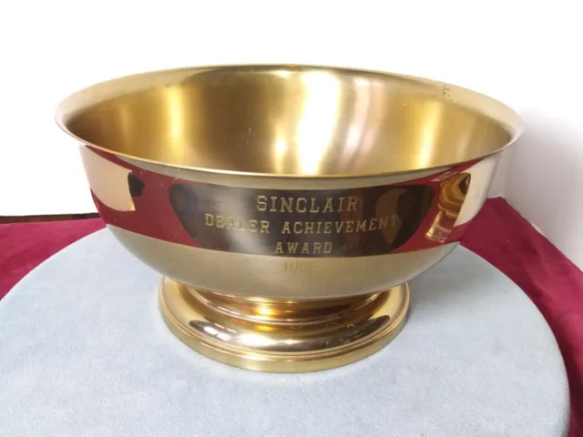 Sinclair Oil – Petroliana – Original Vintage Dealer Award Bowl – 1956 Authentic