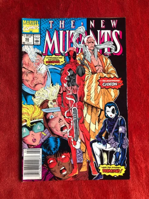 NEU MUTANTS #98 Marvel Comics schöner höherwertiger Zeitungsstand Kopie 1. Deadpool