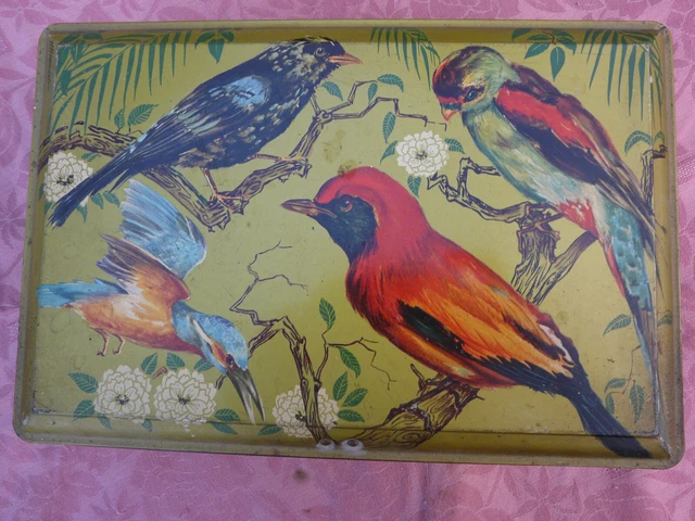 Ancienne Boîte à Gâteaux En Tôle Lithographiée Biscuits St Michel - Années 1950