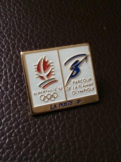Pin’s Albertville 92 – Parcours De La Flamme Olympique (La Poste), Collector JO