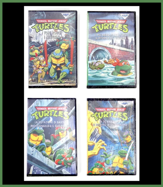 Tartarughe Ninja 4 VHS Ninja Turtles da Collezione Lotto 4 VHS Rare
