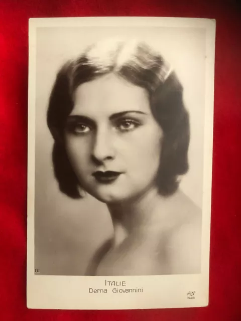 Miss Italy postcard "Derna Giovannini" - miss Europe 1929 contest