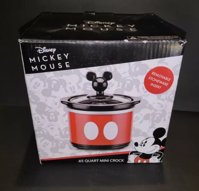 New, Disney Mickey Mouse, .65 Quart Mini Crockpot