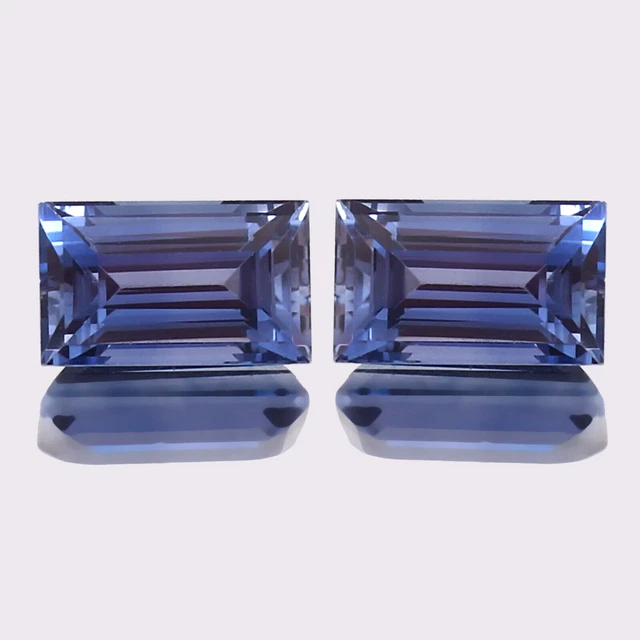 Paire De Saphirs Bleus Naturels De Ceylan – Taille 9x7 Mm Ovale, Qualité AAA, Sans Défaut