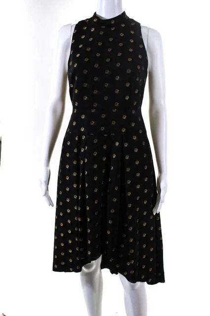 Shoshanna Womens Lewis High-Low Floral A Line Dress Black Size 4 10743484