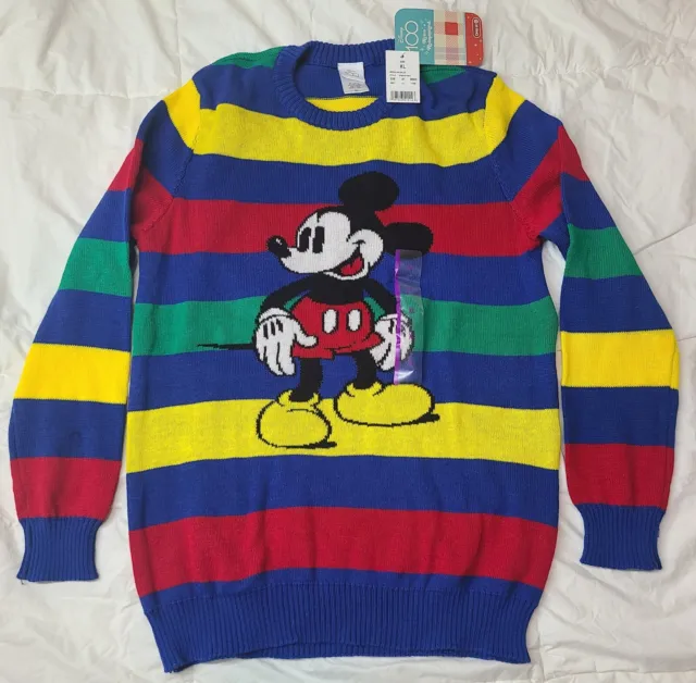 Disney 100 Target Exclusive Mickey Mouse Kids Unisex Sweater Kids Size XL BNWT