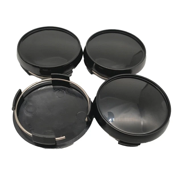 4 Coprimozzi Nero Per Auto - Diametro 60 Mm, In Plastica ABS, Per Proteggere E Decorare Le Ruote - Foto 7