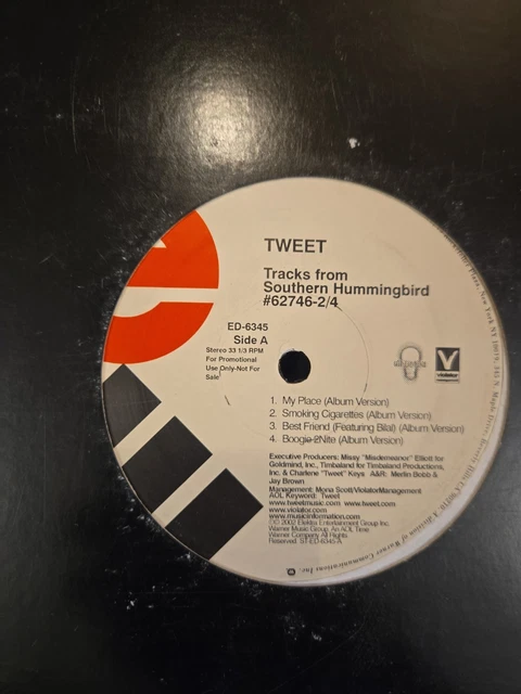 TWEET SOUTHERN HUMMINGBIRD Sampler Rare Vinyl Record 12 TWEET SOUTHERN HUMMINGBIRD Sampler Rare Vinyl Record 12