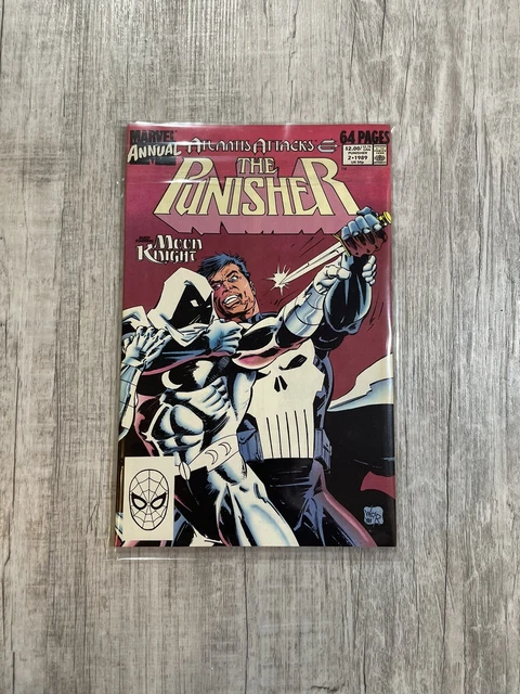 Punisher Annual #2 Newsstand (Marvel 1989) 1st battle of Punisher vs Moon Knight