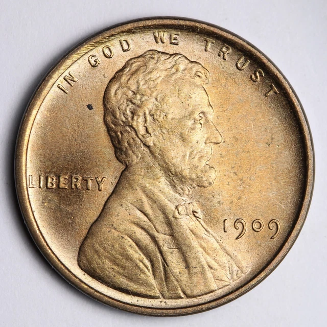 1909 VDB Lincoln Wheat Cent Penny CHOICE BU *UNCIRCULATED* MS RED E238 KSET
