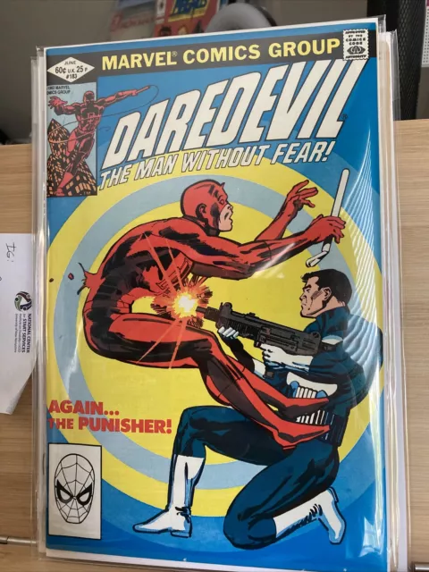 Daredevil #183 - 1st Punisher Battle - Miller - Marvel 1982  NM/NM- Cond