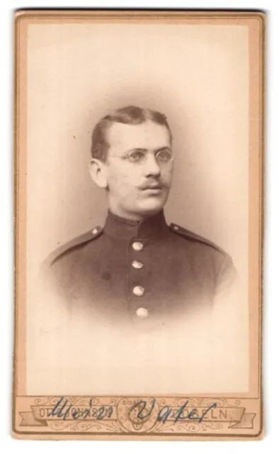 Photography Otto Johnsen, Döbeln, Wide Str. 331, Portrait Soldier in Uniform mi
