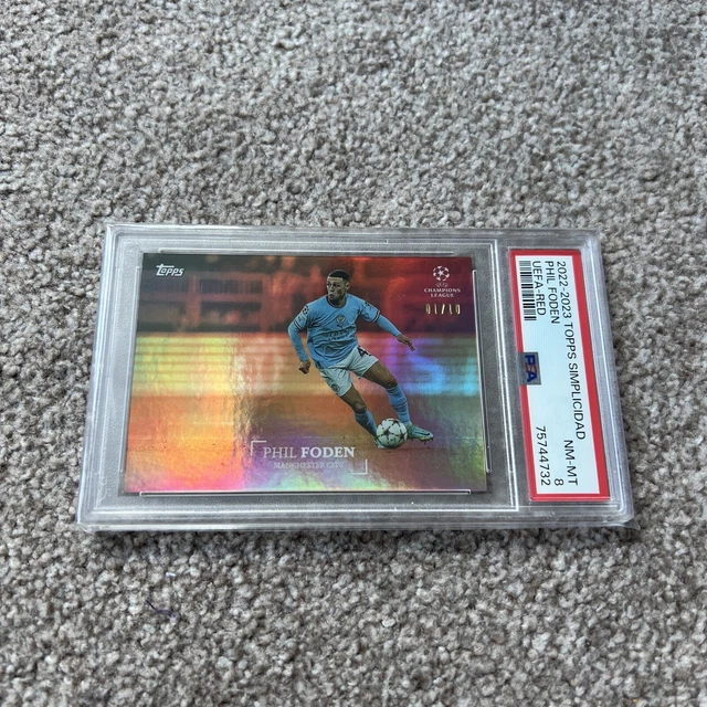 ERLING HAALAND PSA 10 Topps Now UCL 2022 #123 Manchester City Champion