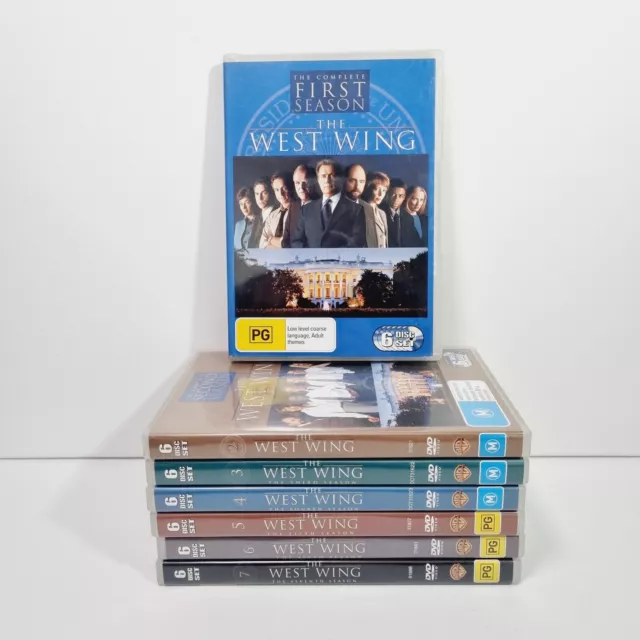 West Wing 1-7 DVD Season 1 2 3 4 5 6 7 Complete Series Politics 42 Discs Set VGC