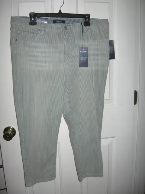 Chaps capri women's slimming fit sale