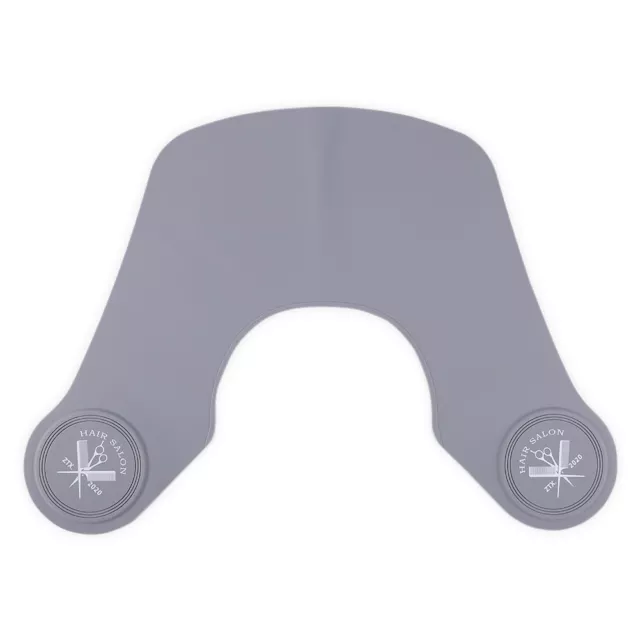 Waterproof Silicone Neck Cape Wrap Collar Shield Hair Coloring Tool (Grey)