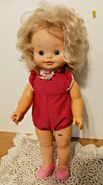 VTG 1983 Mattel Chatty Patty Pull String Talking Doll Tested Works **1964 BODY