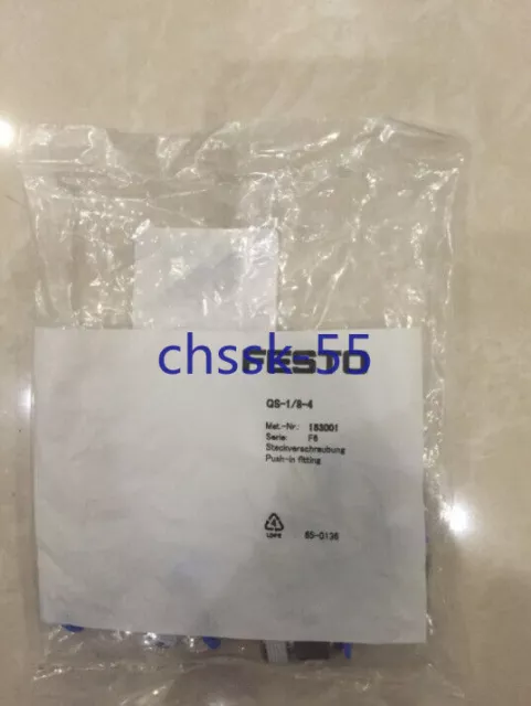 10pcs/1Bag New Festo QS-1/8-4 153001 Fittings Free Shipping