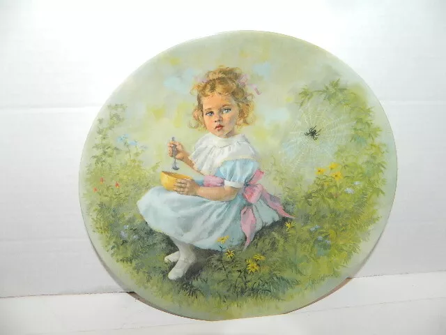 8.5" Reco 1986 "Little Miss Muffet" by John McClelland Mother Goose Series Plate