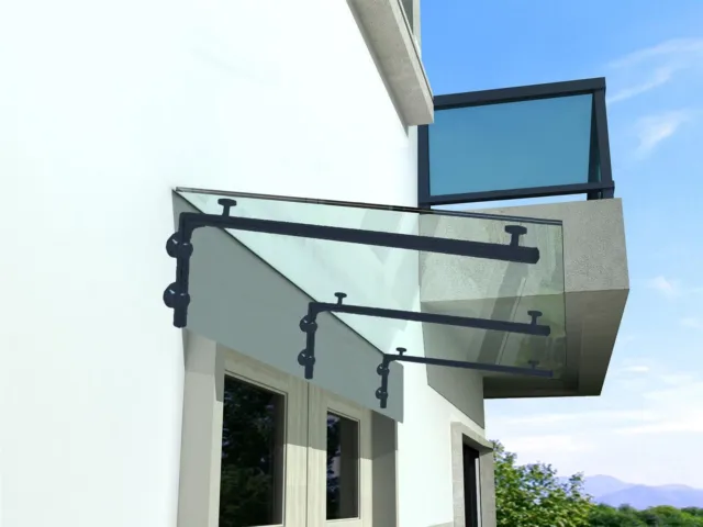 BuyLando.Shop CL-L7016 - 200 x 90 cm VDB tettoia in vetro - tettoia - padiglione