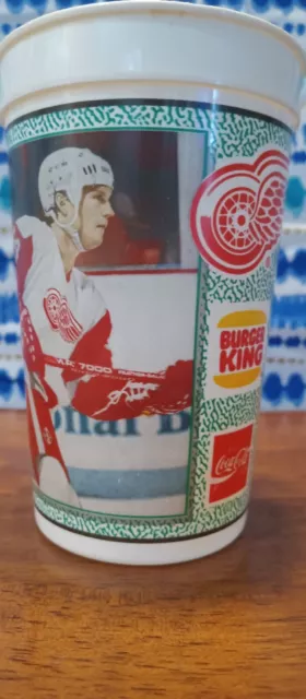 BOB PROBERT Vintage Detroit Red Wings Burger King Coca Cola Coke Plastic Cup