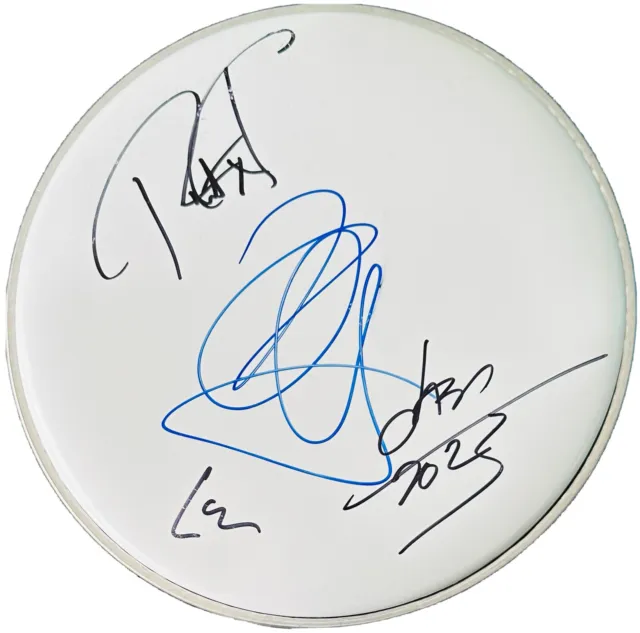 Metallica Signed Drum Lars Ulrich Autographed Drumhead +Kirk Hammett Newsted Rob