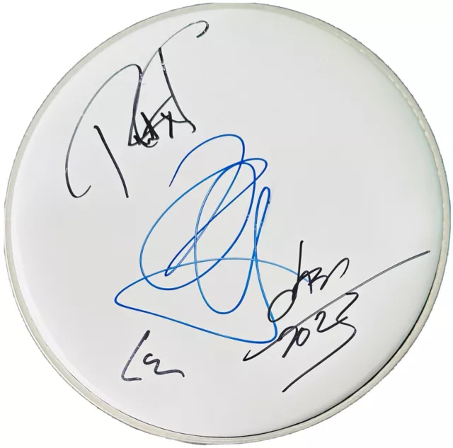 Metallica Signed Drum Lars Ulrich Autographed Drumhead +Kirk Hammett Newsted Rob Metallica Signed Drum Lars Ulrich Autographed Drumhead +Kirk Hammett Newsted Rob