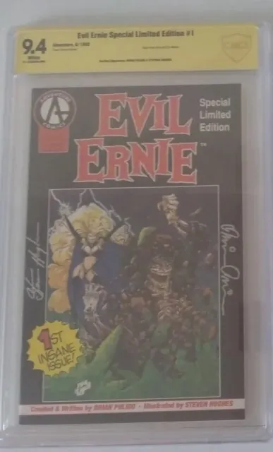 EVIL ERNIE(1992)Special Limited Edition #1 CBCS 9.4 Signed S.Hughes-B.Pulido