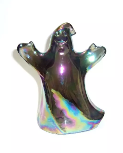 Fenton Glass Titanium Carnival Halloween Ghost Figurine by Mosser Glass in USA