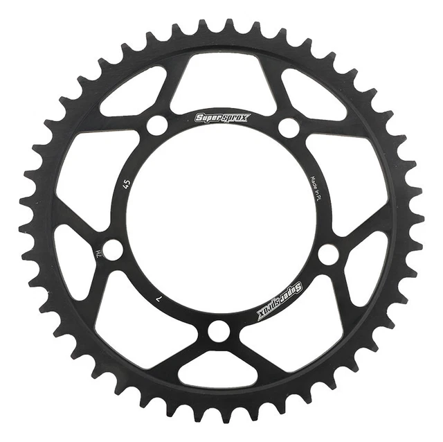 Supersprox Rear Steel Sprocket 45T Black RFE-7-45-BLK