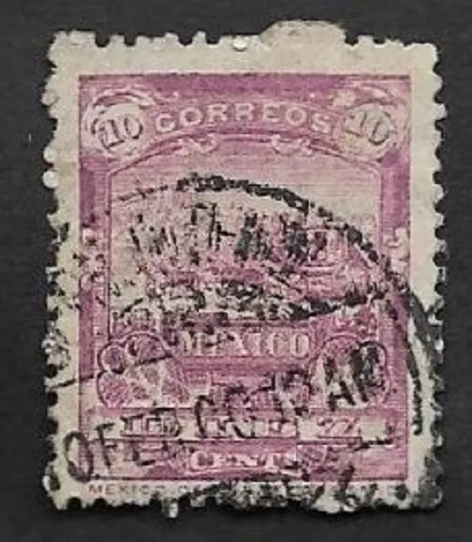 Se)1895 Mexico, From The Mulitas Series, Mail Coach 12C Sct248, Used