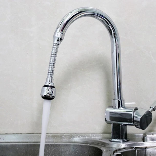 Repuesto de grifo de agua plateado pulverizador de filtro cocina baño