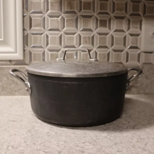 Vintage MAGNALITE GHC PROFESSIONAL 5 Qt 7.5 L Stock Pot Dutch Oven Pan Lid