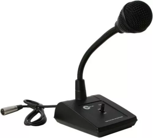 Professional Desk Microphone Goose Neck Adjustable 1.5M Dynamic XLR Plug 600 Ohm 3