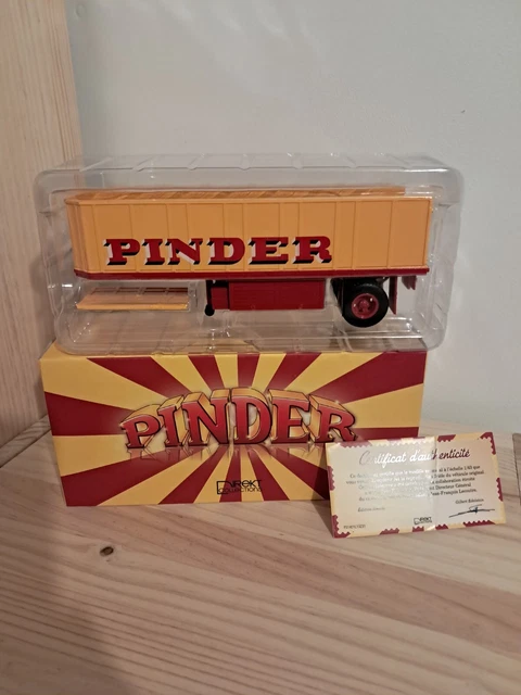 Collection Cirque Pinder : Remorque Transport Barrières 1/43 Direck, Neuve