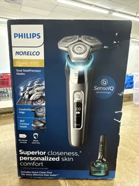 PHILIPS NORELCO 9500 Rechargeable Wet & Dry Electric Shaver, S9985/84 ...