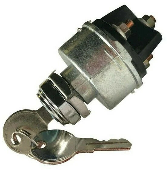 UNIVERSAL IGNITION SWITCH 12-Volt 2 Keys 4 Position On Off Start Acc $9 ...
